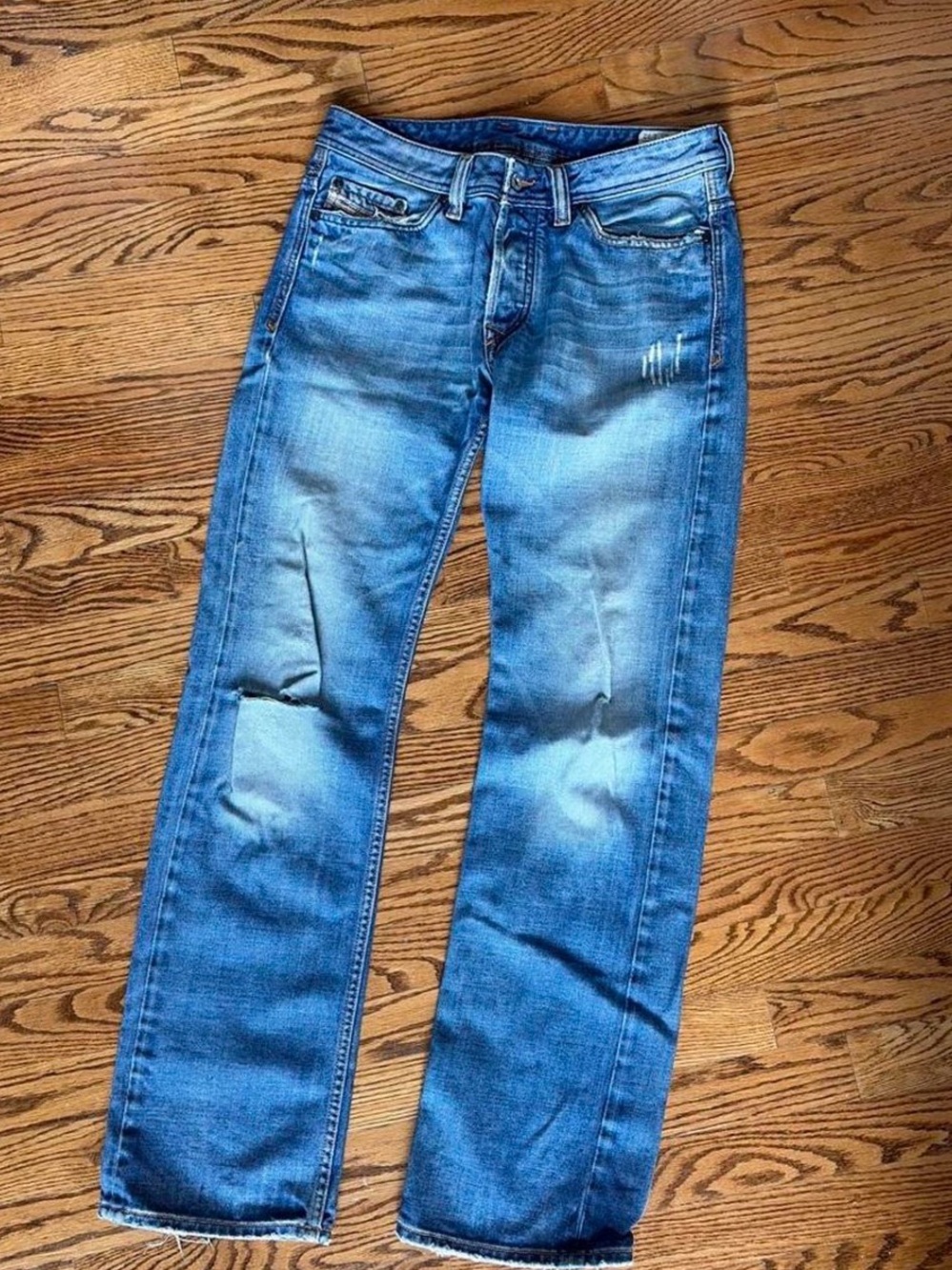 Diesel Viker blue straight leg jeans 31x32
